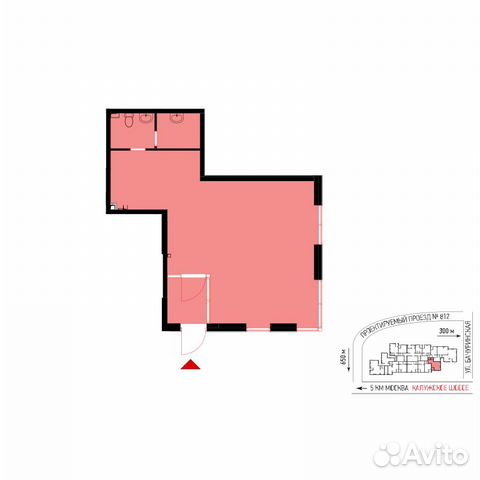 Сдам помещение свободного назначения, 59.8 м² Сдам помещение свободного назначения, 59.8 м²