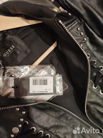 Куртка кожаная из экокожи Guess оригинал
