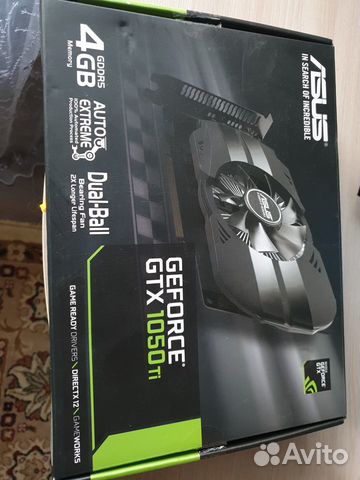 Видеокарта asus GTX 1050ti 4 гига