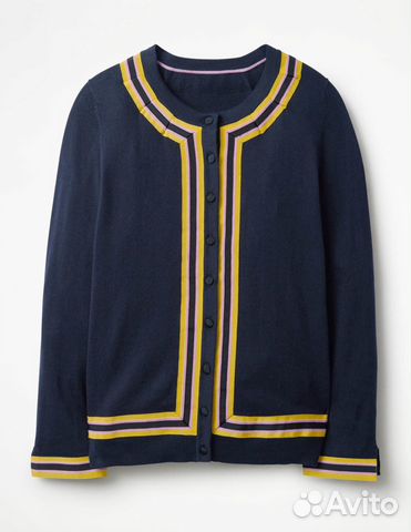 Кардиган синий с полосками Boden 42-44 S Кардиган синий с полосками Boden 42-44 S