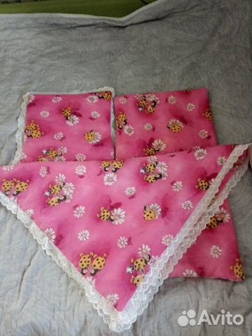 Комплект (подушка, одеяло,матрасик) в коляску