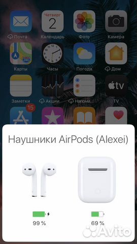 Беспроводные наушники AirPods 1 оригинальные