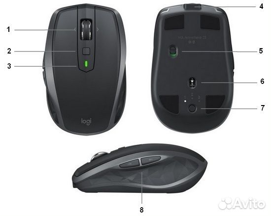 Мышь Logitech MX Anywhere 2S (новая) Мышь Logitech MX Anywhere 2S (новая)