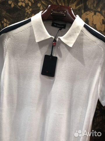 Kiton трикотажное поло белое Kiton трикотажное поло белое