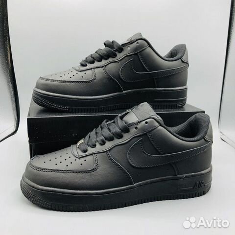 Кроссовки Nike Air Force 1 07 Low All Black черные Кроссовки Nike Air Force 1 07 Low All Black черные