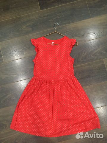 Летнее платье в горошек, фирмы H&M, размер 42-44