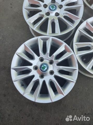 Диски бу литые R15 P на Skoda