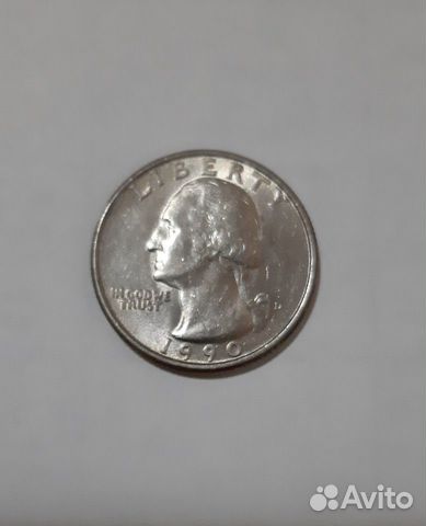 Guarter dollar 1990 г.и др