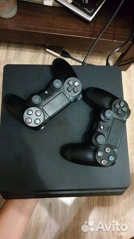 Пс4 слим 500гб+5игр+2 джойстика