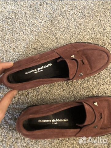 Лоферы замшевые