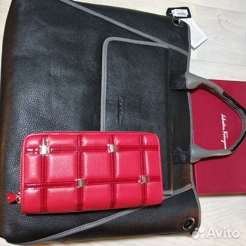 Сумка мужская из Salvatore ferragamo + кошелек Сумка мужская из Salvatore ferragamo + кошелек