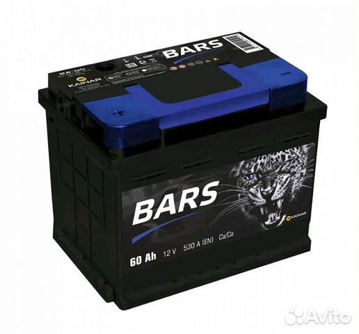 Акб 60Ач Bars Silver на Ваз, Газ, Гранта, Приора