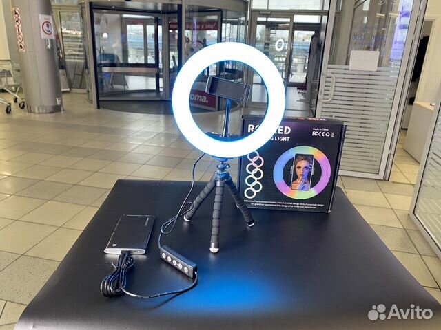 Лампа Кольцевая 20 см цветная (14-режимов цветов)