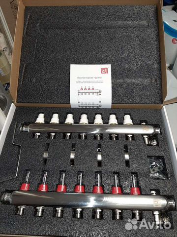 Коллектор для теплого пола на 7 контуров