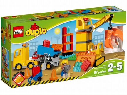 Lego Duplo* 10813 Большая Стройплощадка /новый