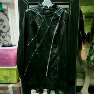 Плащ кожаный новый