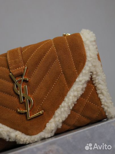 Замшевая сумка Saint Laurent Envelope YSL