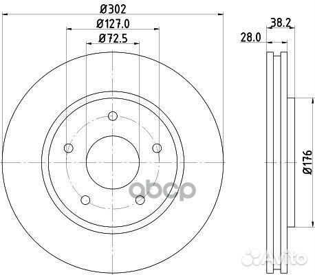 8DD 355 115-841 Диск тормозной chrysler voyager