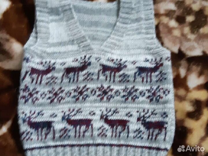 Жилет шерстяной детский