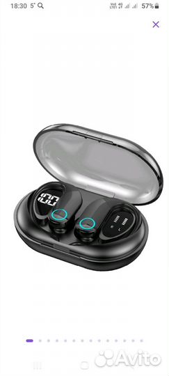Беспроводные наушники sport TWS G37 черный