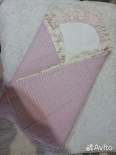 Одеяло-Конверт на выписку для девочки зимний