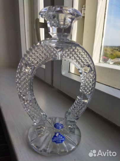 Подсвечник хрустальный СССР