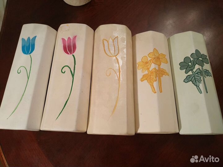 Подвесные настенные керамические вазы для декора