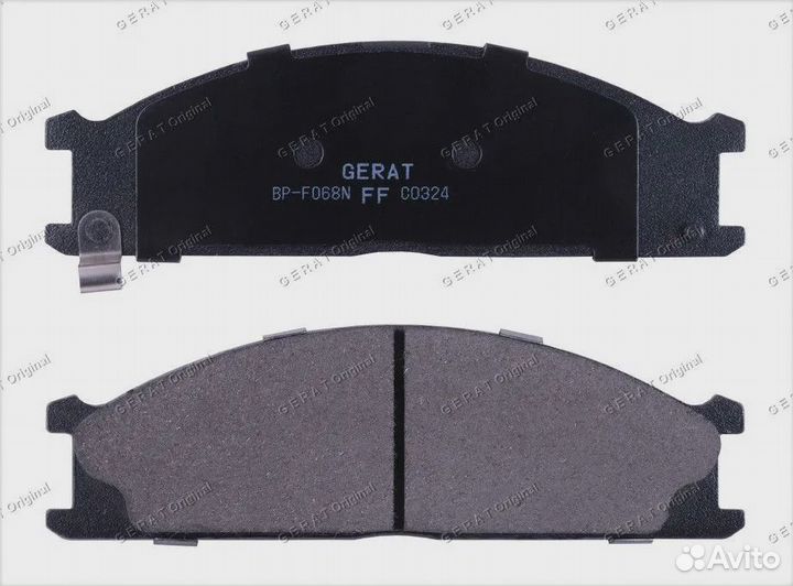 Тормозные колодки Gerat BP-F068N (передние) Normal