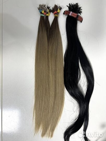 Волосы для наращивания 50 см омбре