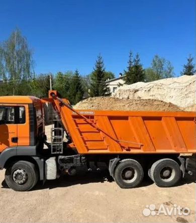 Песок, щебень, гравий, пгс — навалом/в мешках