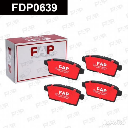 Колодки тормозные FDP0639 FAP Россия