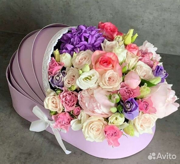 Букет цветов на выписку из роддома