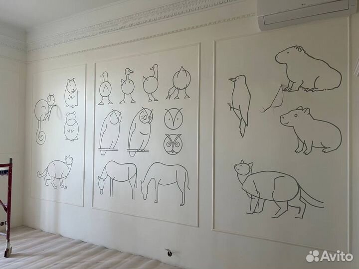 Художник роспись стен, мозаика