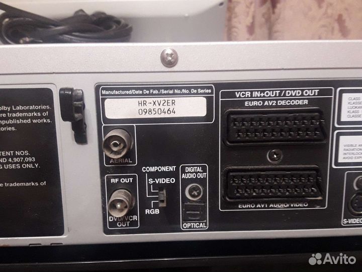 DVD+VHS JVC HR-XV2