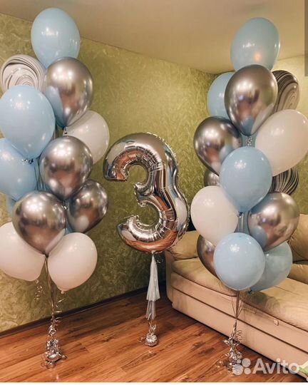 Оформление воздушными и гелиевыми шарами