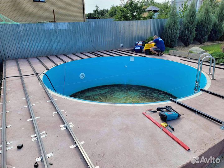Бассейн круглый пластиковый от производителя