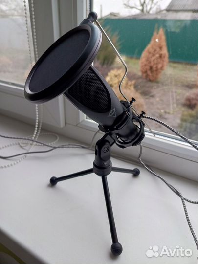 Микрофон для пк бу Trust чёрный