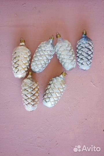 Елочные игрушки шишки, разные, несколько лотов