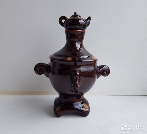 Самовар. Обливная керамика. Период СССР