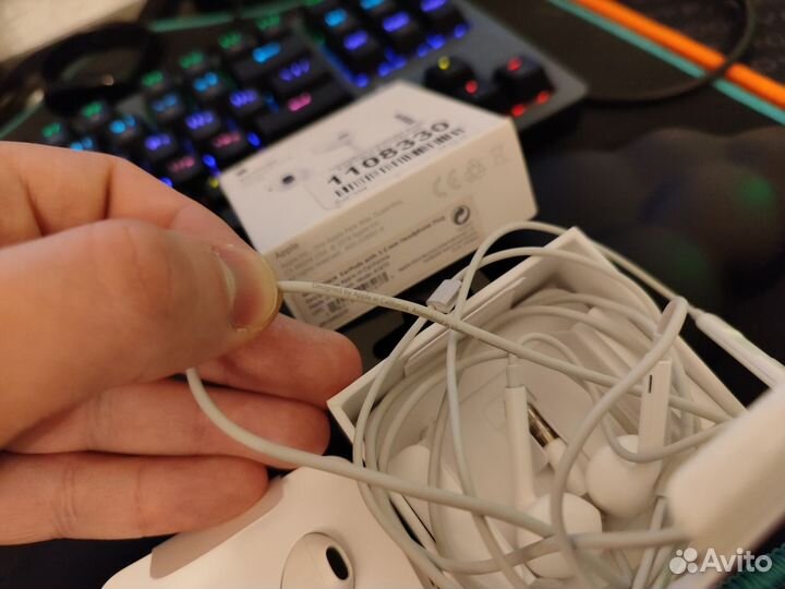 Оригинальные наушники apple earpods