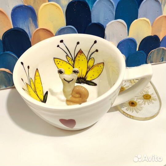 Кружка керамическая ручная работа