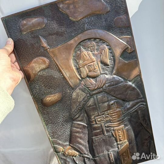 Чеканки панно СССР, набор из 2х штук