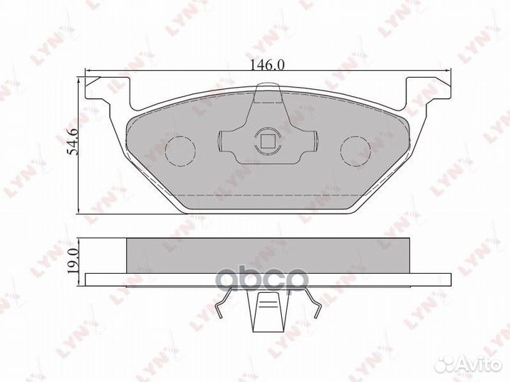 Колодки тормозные дисковые перед BD8003 LYN
