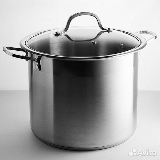 Кастрюля Webber BE-128-12L (12 л нерж крышка стекл