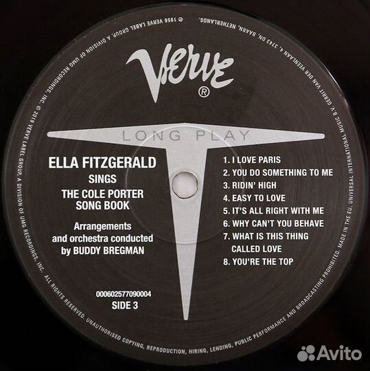 Виниловая пластинка Ella Fitzgerald, Sings The Col