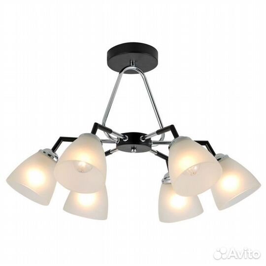 Люстра потолочная schaffner Conocido E27 6х60Вт ст