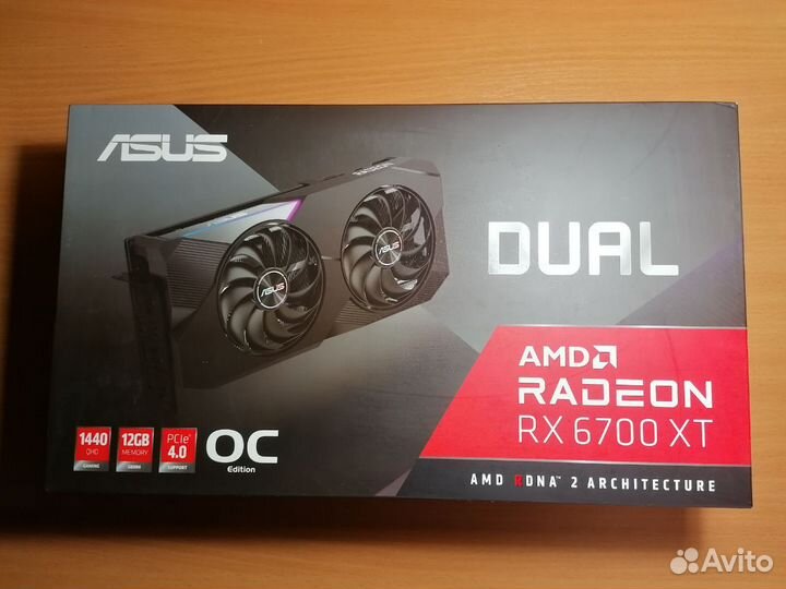 Новая Asus Dual Radeon RX 6700 XT OC Edition
