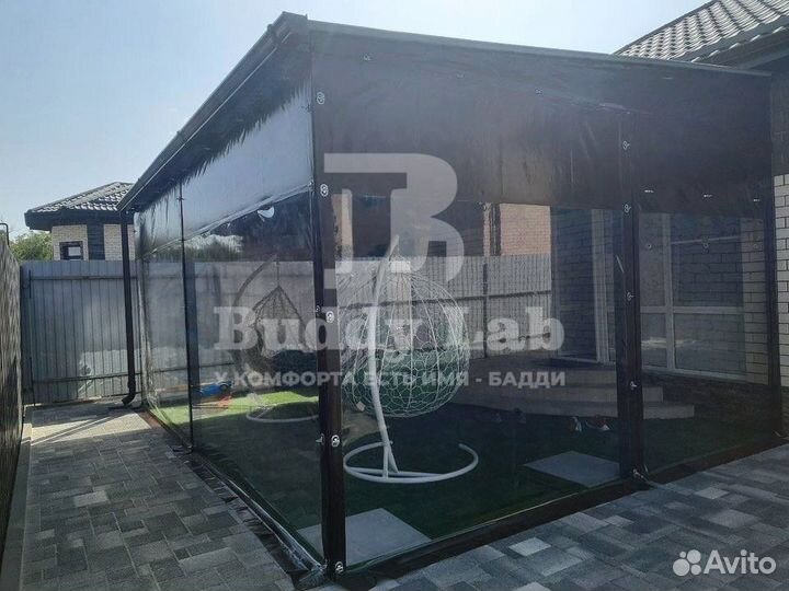 Мягкие окна на беседку