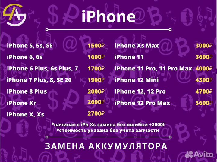 Ремонт телефонов iPhone, Samsung, Xiaomi, Huawei