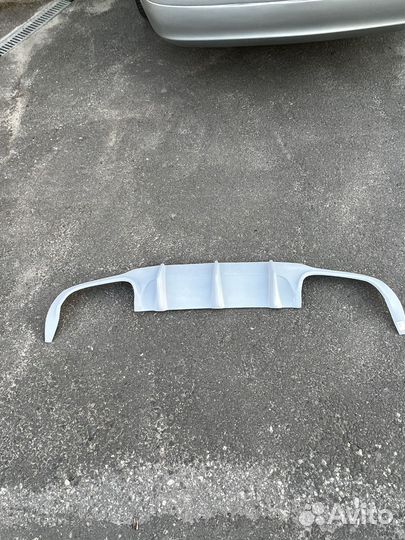 Диффузор на задний бампер w204 рестайлинг